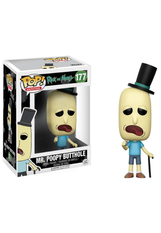 RICK AND MORTY: MR.POOPY BUTTHOLE- VINYL FIGURE #   177 - POP FUNKO