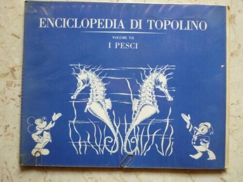 ENCICLOPEDIA DI TOPOLINO VOL VII: I PESCI  ALBUM FIGURINE INCOMPLETO