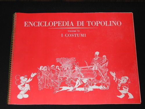 ENCICLOPEDIA DI TOPOLINO VOL VI: I COSTUMI  ALBUM FIGURINE COMPLETO