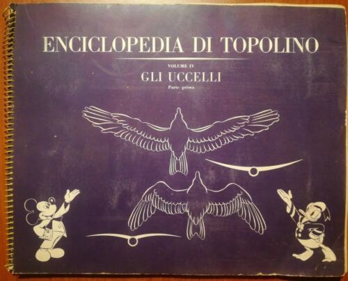 ENCICLOPEDIA DI TOPOLINO VOL IV: GLI UCCELLI PARTE 1A ALBUM FIGURINE COMPLETO