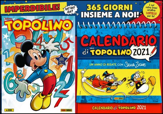 TOPOLINO LIBRETTO #  3392 + CALENDARIO DI TOPOLINO 2021