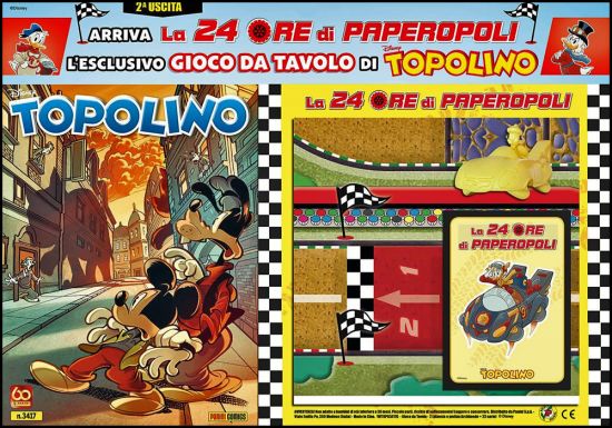 TOPOLINO LIBRETTO #  3417 + GIOCO DA TAVOLO DI TOPOLINO - LA 24 ORE DI PAPEROPOLI - 2A USCITA (DI 5)