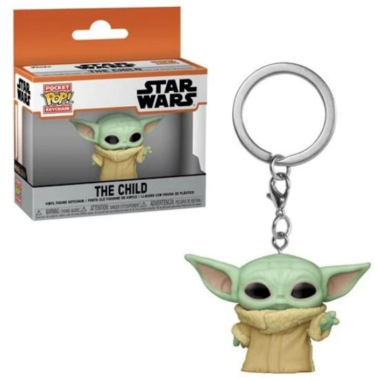 STAR WARS MANDALORIAN  : YODA CHILD- POP FUNKO POCKET KEYCHAN 4 CM