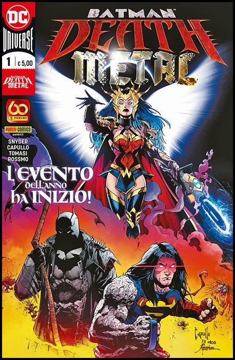 DC CROSSOVER #     7 - BATMAN: DEATH METAL 1+ PORTACHIAVI  CHITARRA