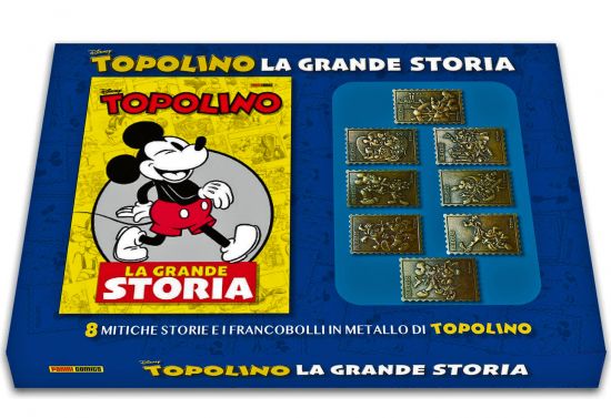 TOPOLINO LA GRANDE STORIA - BOX SET FRANCOBOLLI METALLICI