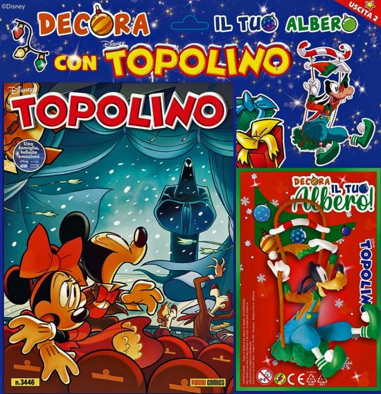 TOPOLINO LIBRETTO #  3446 + IL 3D DI PIPPO DA APPENDERE ALL'ALBERO DI NATALE