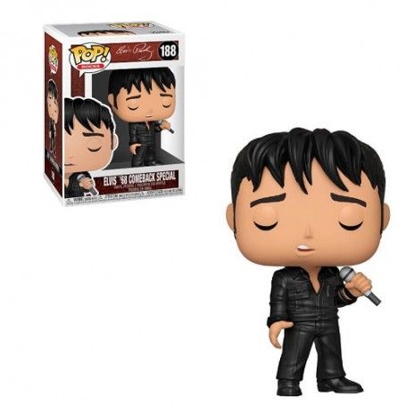 ELVIS PRISLEY :  ELVIS 68 COMEBACK SPECIAL -VINYL FIGURE #   188 - POP ROCK FUNKO