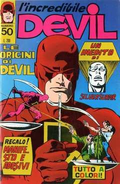 L'INCREDIBILE DEVIL #    50: LE ORIGINI DI DEVIL - NO  ADESIVI E NO MANIFESTO