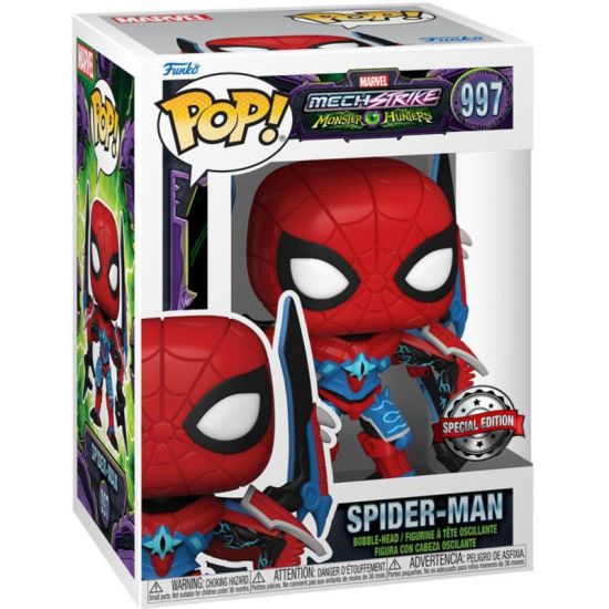 SPIDERMAN : MECH STRIKE MONSTER HUNTER - VINYL FIGURE #   997 - POP FUNKO  SPECIAL EDITION