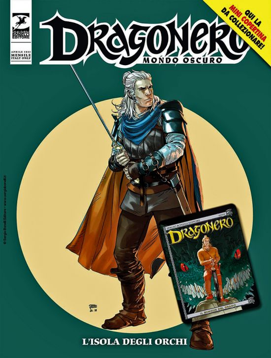DRAGONERO #   119 - MONDO OSCURO 6: L'ISOLA DEGLI ORCHI - MINI COPERTINE COVER A (DRAGONERO 1: IL SANGUE DEL DRAGO)