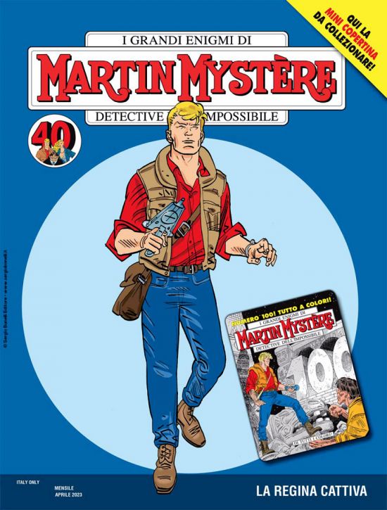MARTIN MYSTERE #   398: LA REGINA CATTIVA - MINI COPERTINE COVER B (MARTIN MYSTERE 100: DI TUTTI I COLORI)