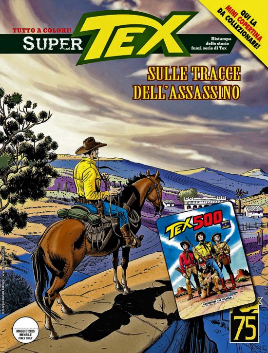 SUPER TEX #    19: SULLE TRACCE DELL'ASSASSINO - MINI COPERTINE COVER A (TEX 500)