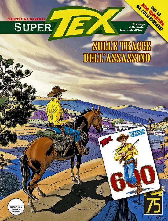 SUPER TEX #    19: SULLE TRACCE DELL'ASSASSINO - MINI COPERTINE COVER B (TEX 600)