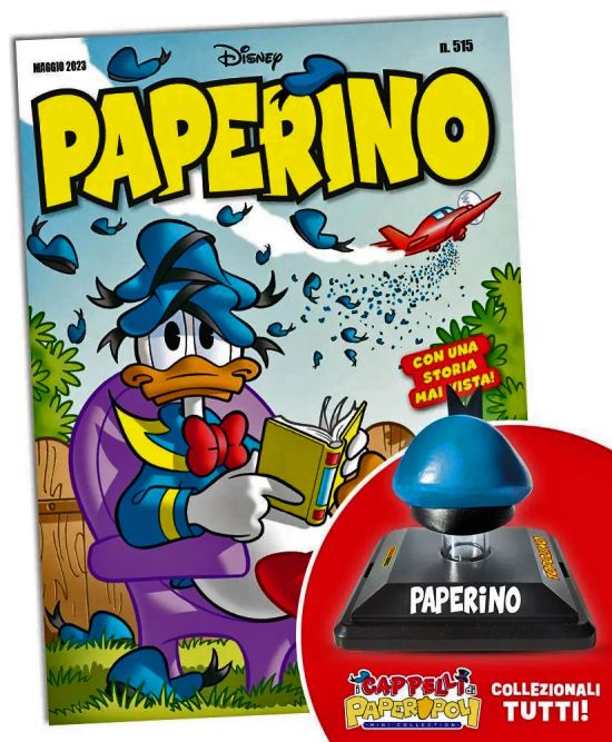 SUPER ALMANACCO PAPERINO SERIE  3 PAPERINO #   515 + I CAPPELLI DI PAPEROPOLI 3 (DI 3): IL CAPPELLINO DA MARINAIO DI PAPERINO