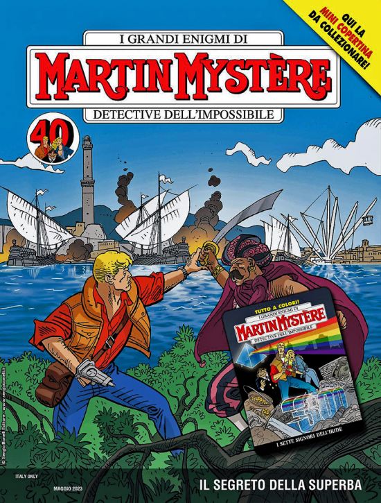 MARTIN MYSTERE #   399: IL SEGRETO DELLA SUPERBA - MINI COPERTINE COVER B (MARTIN MYSTERE 300: I SETTE SIGNORI DELL'IRIDE)