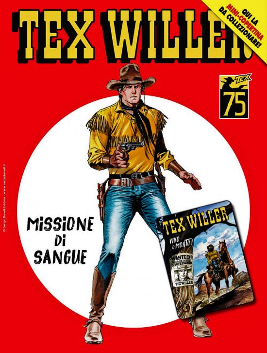 TEX WILLER #    54: MISSIONE DI SANGUE - MINI COPERTINE COVER A (TEX WILLER 1: VIVO O MORTO!)