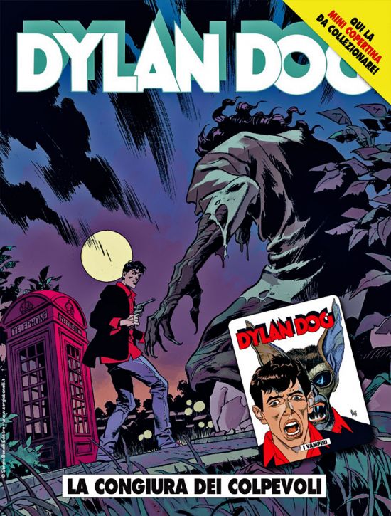 DYLAN DOG ORIGINALE #   441: LA CONGIURA DEI COLPEVOLI - MINI COPERTINE COVER A (DYLAN DOG 62: I VAMPIRI)
