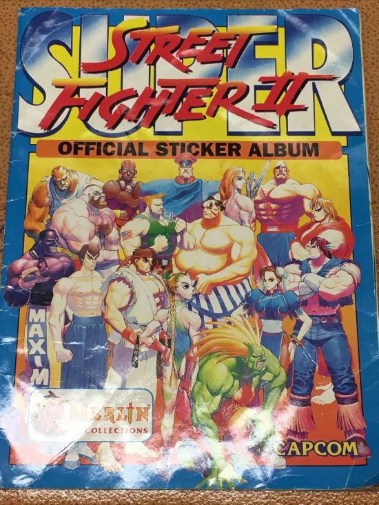 SUPER STREET FIGHTER II - OFFICIAL STICKER ALBUM  COMPLETO
