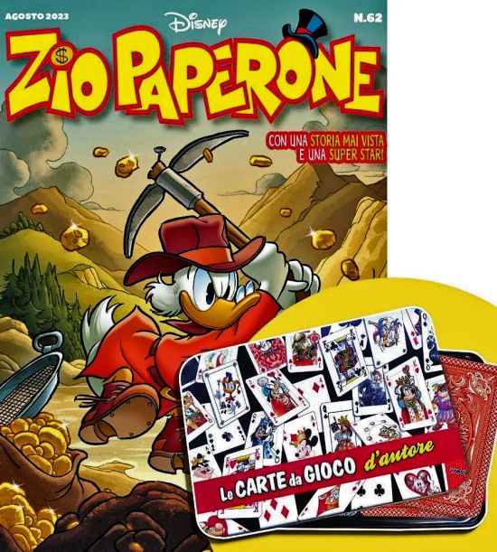 ZIO PAPERONE #    66 - ZIO PAPERONE 62 + BOX IN METALLO CARTE DA GIOCO D'AUTORE