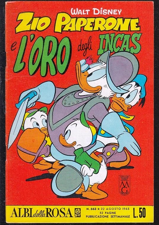 ALBI DELLA ROSA #   563: ZIO PAPERONE E L'ORO DEGLI INCAS
