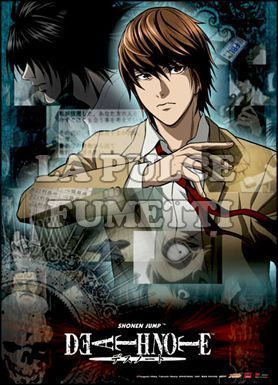 DEATH NOTE - LIGHT E L COLLAGE WALL SCROLL