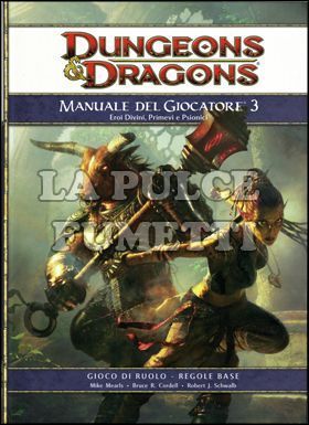 DUNGEONS E DRAGONS - MANUALE DEL GIOCATORE III 4A EDIZIONE