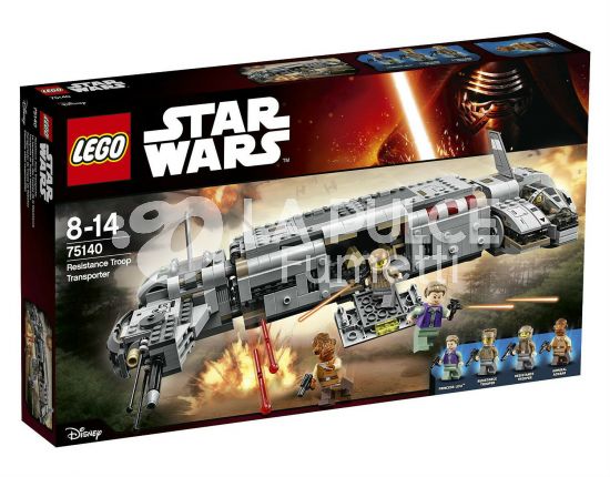 LEGO STAR WARS 75140 - RESISTENCE TROOP TRANSPORTER - 8/14 ANNI  1A BUSTA APERTA MA COMPLETA