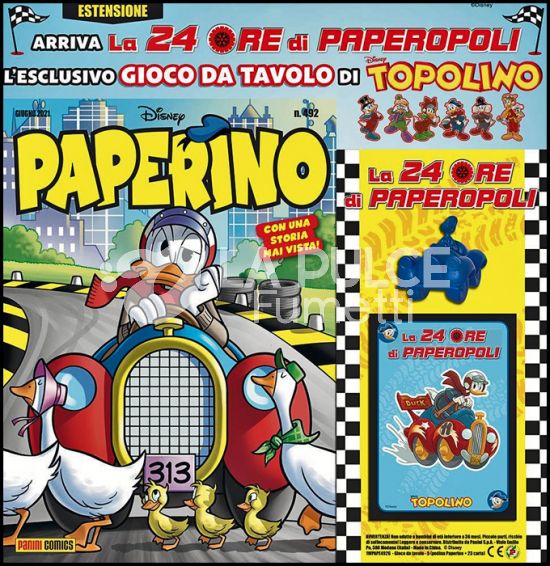 SUPER ALMANACCO PAPERINO SERIE  2 PAPERINO #   492 - LA 24 ORE DI PAPEROPOLI - ESTENSIONE 2
