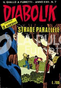 DIABOLIK ORIGINALE ANNO 22 #     7: STRADE PARALLELE + ADESIVI