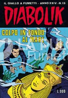 DIABOLIK ORIGINALE ANNO 24 #    13: COLPO IN FONDO AL MARE