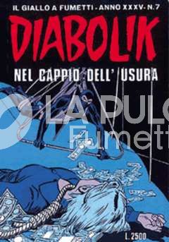 DIABOLIK ORIGINALE ANNO 35 #     7: NEL CAPPIO DELL'USURA