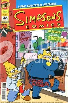 SIMPSONS COMICS #    36 + MASCHERA BARTMAN