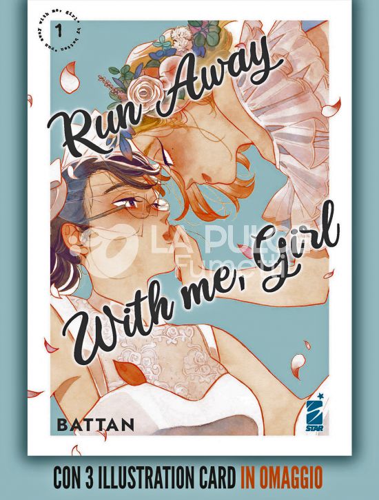 QUEER #    34 - RUN AWAY WITH ME, GIRL 1 + 3 ROMANTICHE ILLUSTRATION CARD