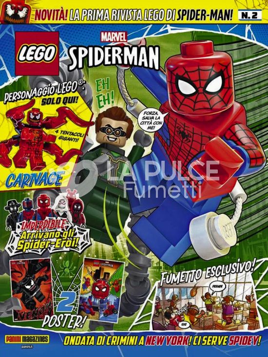 LEGO SPIDER-MAN MAGAZINE #     2 + LEGO CARNAGE
