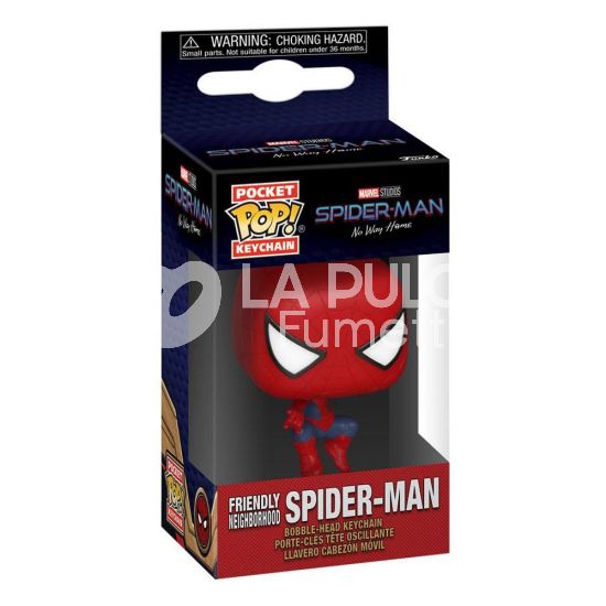 SPIDER-MAN : SPIDER-MAN FRIENDLY NO WAY HOME  - POP FUNKO POCKET KEYCHAN 4 CM