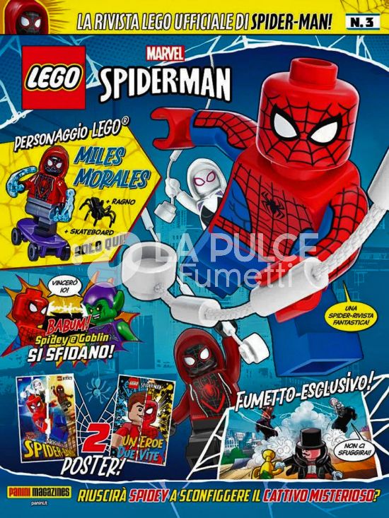 LEGO SPIDER-MAN MAGAZINE #     3 + LEGO MILES MORALES
