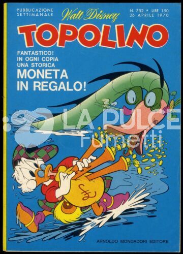 TOPOLINO LIBRETTO #   752 - NO STORICA MONETA NO BOLLINO