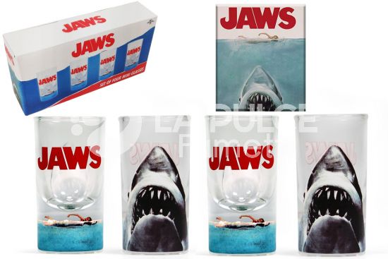 JAWS SET OF FOUR MINI GLASSES