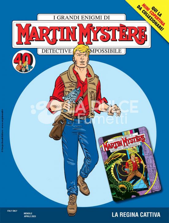 MARTIN MYSTERE #   398: LA REGINA CATTIVA - MINI COPERTINE COVER A (MARTIN MYSTERE 1: GLI UOMINI IN NERO)
