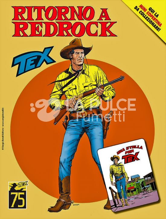 TEX GIGANTE #   750: RITORNO A RED ROCK -  MINI COPERTINE COVER B (TEX 181: UNA STELLA PER TEX)