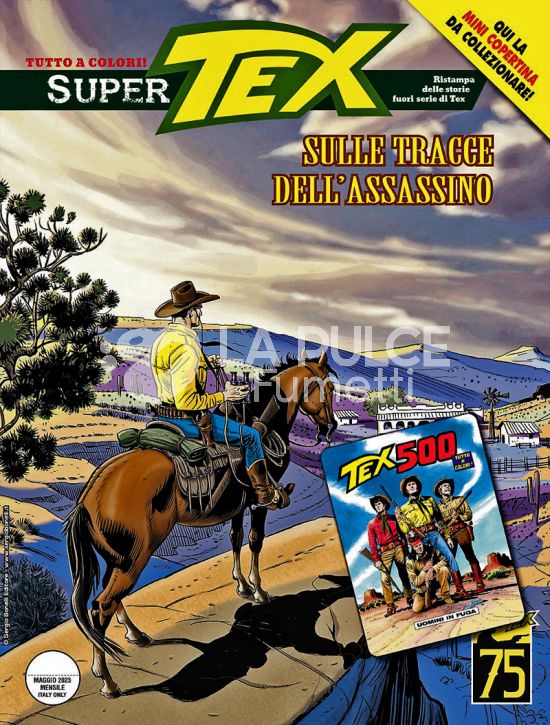 SUPER TEX #    19: SULLE TRACCE DELL'ASSASSINO -- NO MINI COPERTINE COVER A (TEX 500)