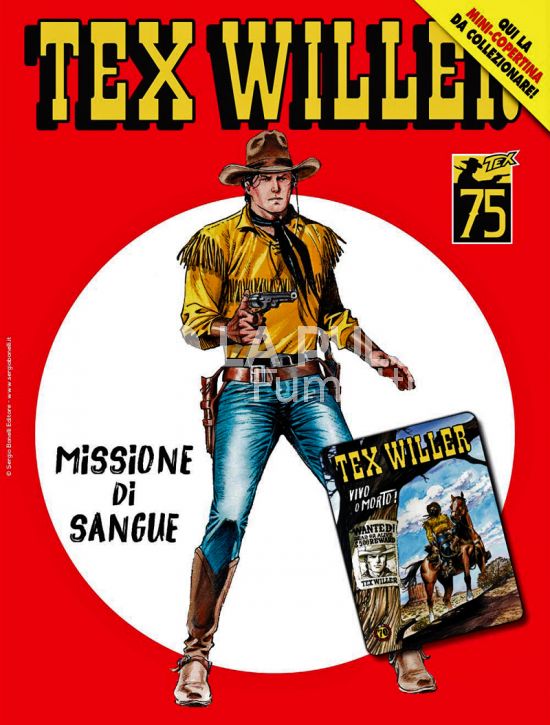 TEX WILLER #    54: MISSIONE DI SANGUE - MINI COPERTINE COVER A (TEX WILLER 1: VIVO O MORTO!)