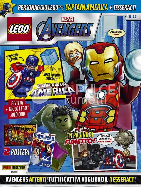 LEGO AVENGERS #     12 + LEGO CAPTAIN AMERICA
