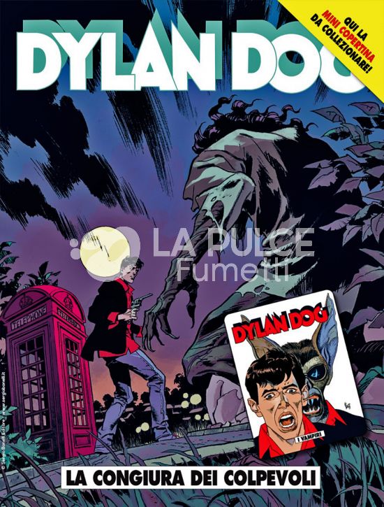 DYLAN DOG ORIGINALE #   441: LA CONGIURA DEI COLPEVOLI - MINI COPERTINE COVER A (DYLAN DOG 62: I VAMPIRI)