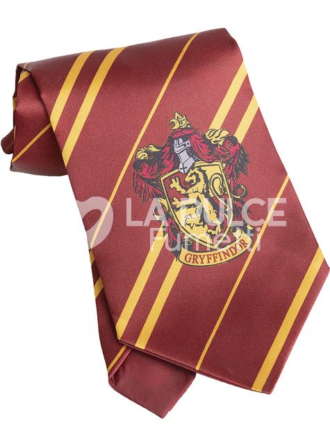 HARRY POTTER - CRAVATTA GRIFONDORO CON STEMMA TIE