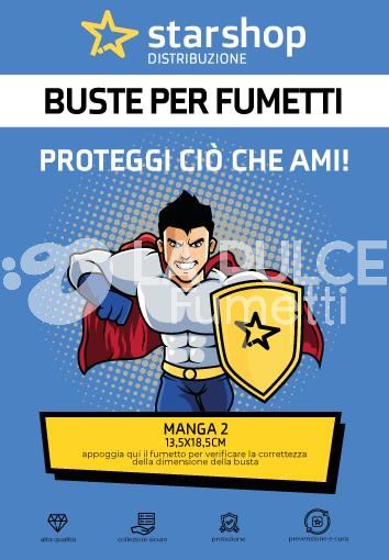 BUSTE MANGA 2- 135x185+4,5 (ALAN FORD -BLEK LIBRETTO ONE PUNCH MAN TOPOLINO DA 605/1935 3A FASCIA )