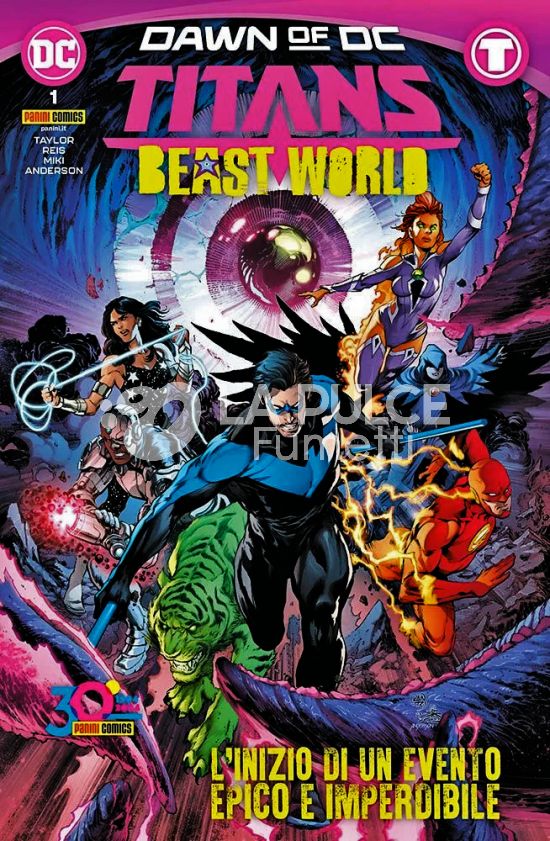 DC CROSSOVER #    36 - TITANS: BEAST WORLD 1 - DAWN OF DC