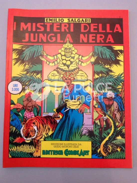 LETTERATURA ILLUSTRATA - EMILIO SALGARI  1/2 I MISTERI DELLA JUNGLA NERA EP. 1/2 COMPLETA NUOVI