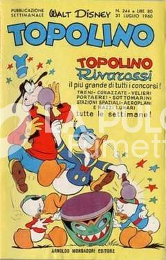 TOPOLINO LIBRETTO #   244 + BOLLINO + FIGURINE