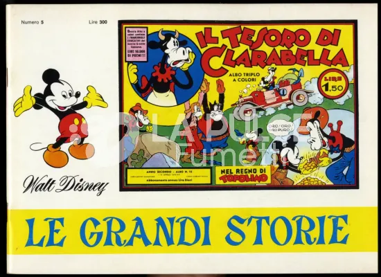 TOPOLINO - LE GRANDI STORIE #     5: IL TESORO DI CLARABELLA